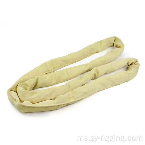 1-6ton Flat mengangkat barang aramid bulat sling